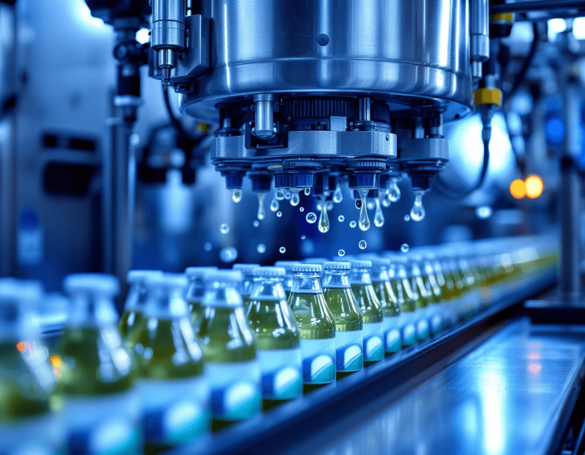 Lifting OEE by 22 points on legacy beverage bottling lines.